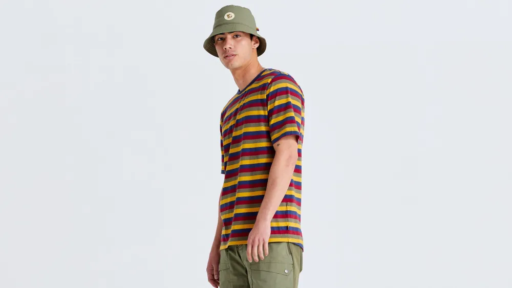 Specialized Men's /Fjällräven Cotton Striped Short Sleeve Tee> Men's Casual Wear·Shirts
