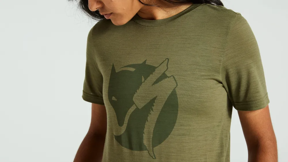 Specialized Women's /Fjällräven Wool Short Sleeve Tee>Women Women's Casual Wear·Shirts