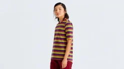Specialized Women's /Fjällräven Cotton Striped Short Sleeve Tee><noscript><img width=